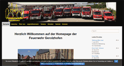 Desktop Screenshot of feuerwehr-gerolzhofen.de